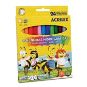 Caneta Hidrográfica Acrilex para Colorir Abelhinhas 1 PCT com 24 Cores