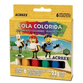 Cola Colorida 6 Cores 23g Cada 6 UN Acrilex