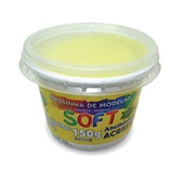 Massa de Modelar Soft Amarela 150g 1 UN Acrilex