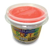Massa de Modelar Soft Vermelha 150g 1 UN Acrilex