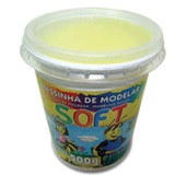 Massa de Modelar Soft Amarela 500g 1 UN Acrilex