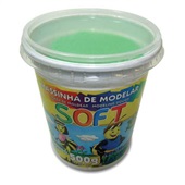 Massa de Modelar Soft Verde 500g 1 UN Acrilex