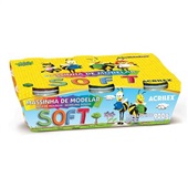 Massa de Modelar Acrilex Soft Abelhinhas 150g 6 UN