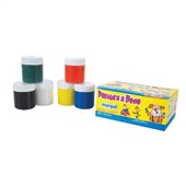 Tinta para Pintura a Dedo Acrilex 30ml 6 Cores