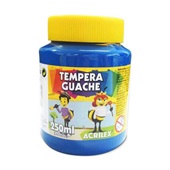Tinta Guache Acrilex Azul 250ml 1 UN