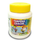 Tinta Guache Acrilex Branca 250ml 1 UN