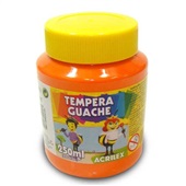 Tinta Guache Acrilex Laranja 250ml 1 UN