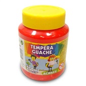 Tinta Guache Acrilex Vermelho 250ml 1 UN