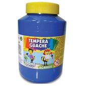 Tinta Guache Acrilex 500ml Azul 1 UN