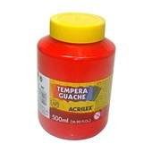 Tinta Guache Acrilex 500ml Vermelho 1 UN