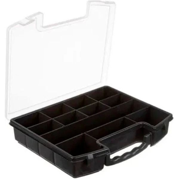 Caixa Organizadora São Bernardo 18 Divisórias Preto 36x29x6cm 1 UN