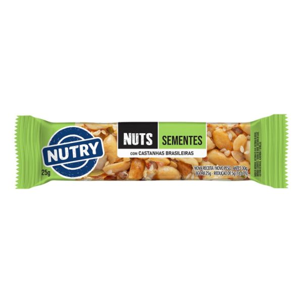 Barra de Cereal Nutry Nuts Sementes 25G 1 UN