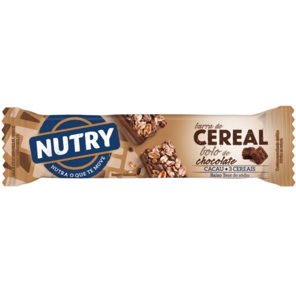 Barra de Cereal Nutry Bolo de Chocolate 22G 1 UN