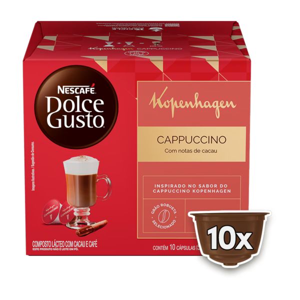 Cápsula Dolce Gusto Capuccino Kopenhagen CX 10 UN