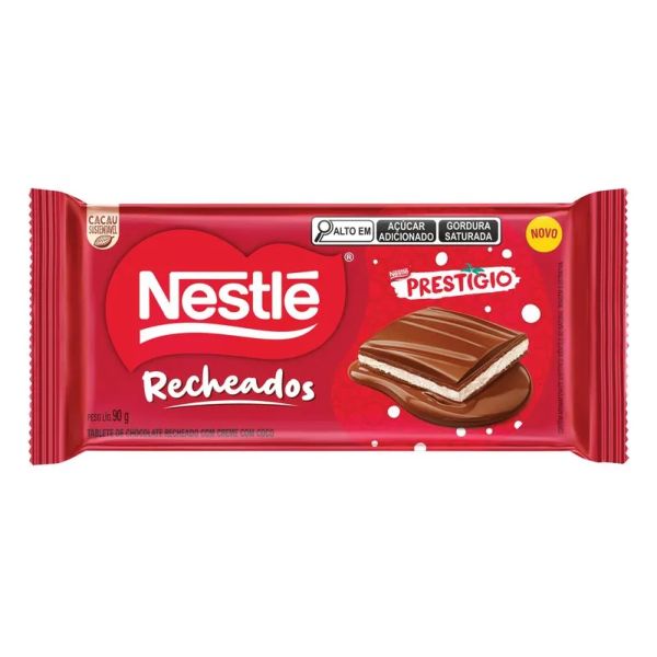 Barra de Chocolate Nestlé Recheado Prestigio 90g 1 UN
