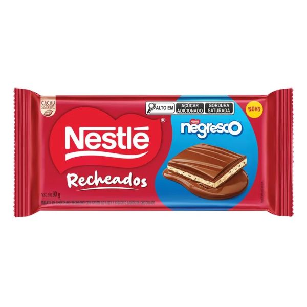 Barra de Chocolate Nestlé Recheado Negresco 90g 1 UN