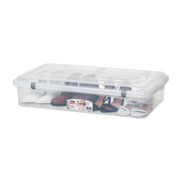 Caixa Organizadora Sanremo 51L Top Baixa Transparente 1 UN