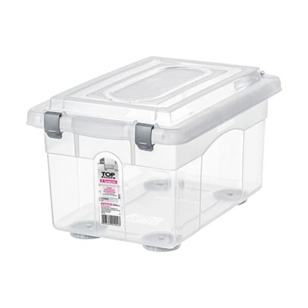 Caixa organizadora Sanremo Top Alta 4,3L Transparente 1 UN