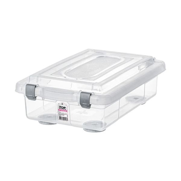 Caixa Organizadora Sanremo Top Baixa 2,3L Transparente 1 UN