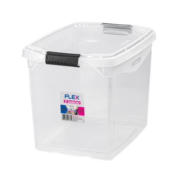 Caixa Organizadora Sanremo Flex Alta 11L Transparente 1 UN