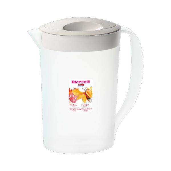 Jarra Oval Sanremo Plástico 2L Branco 1 UN