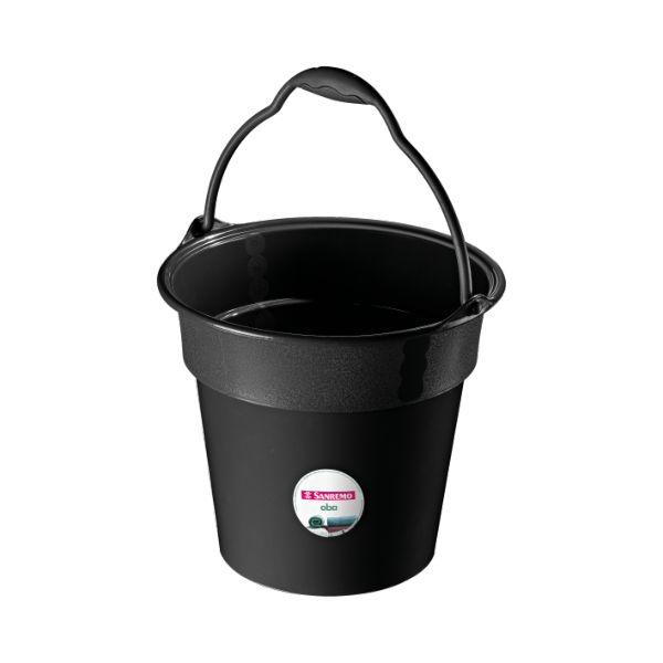 Balde de Plastico Sanremo Hydrus 8l Preto 1 UN