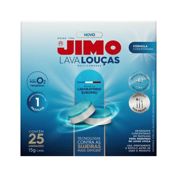 Lava Louças Jimo Pastilhas Multicamadas 375g 1 UN