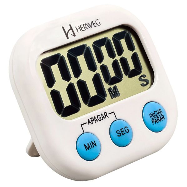 Timer Digital Herweg Quadrado Branco Ref 3309-21 1 UN