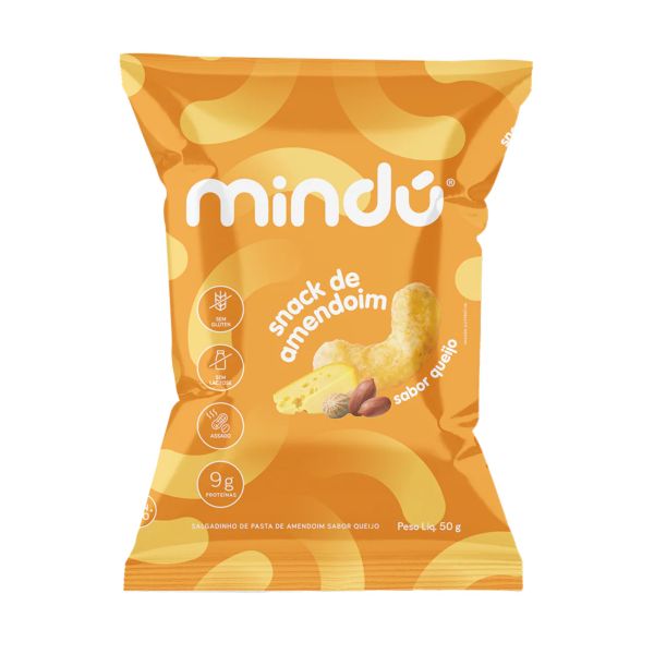 Snack de Amendoim Mindú Queijo 50g 1 UN