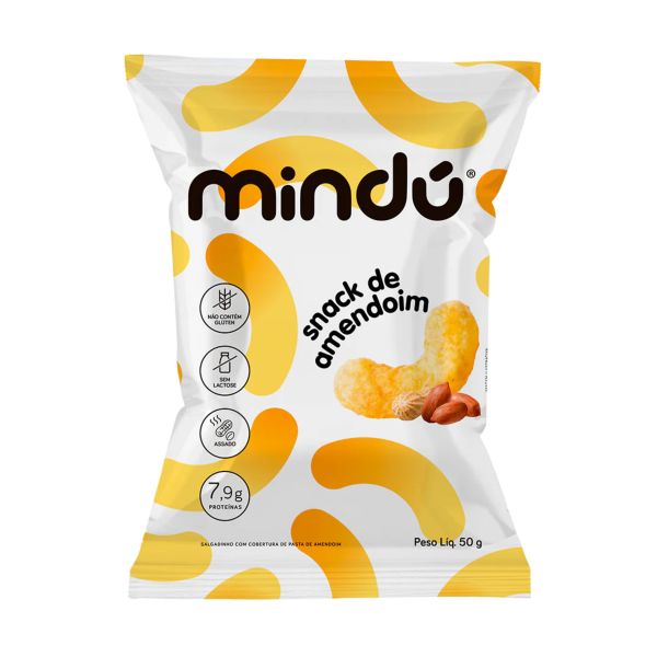 Snack de Amendoim Mindú Tradicional 50g 1 UN