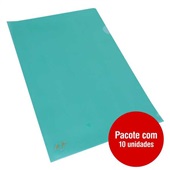 Pasta em L ACP Ofício 230x335mm Verde 10 UN