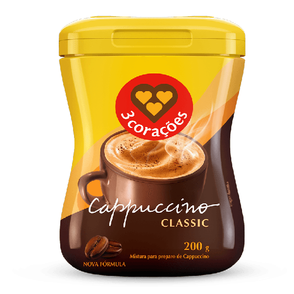 Cappuccino 3 Corações Classic 200g 1 UN