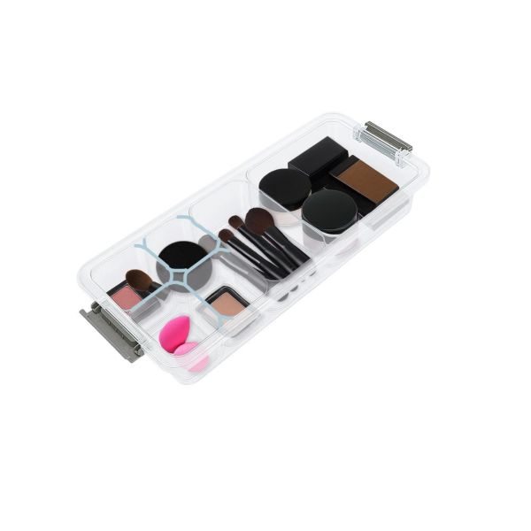 Caixa Organizadora Dello Multiuso com 6 Divisórias 2071H Cristal 1 UN