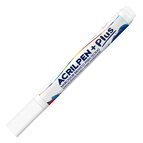 Marcador para Tecido Acrilex Acripen Branco 1 UN
