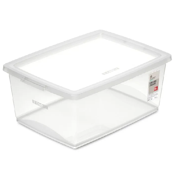 Caixa Organizadora Ordene 15L Cristal 41,2x29,5x18,6cm 1 UN