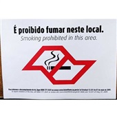 Adesivo Proibido Fumar Precificar  21x15cm 1 UN