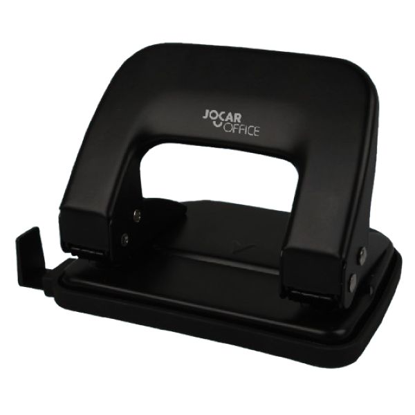 Perfurador Jocar de Metal Preto 2 Furos 20 FL 1 UN