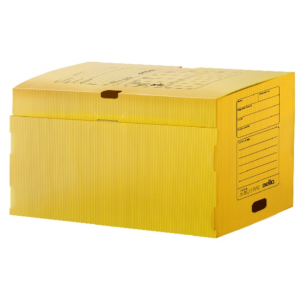 Arquivo Morto Dello Polionda GG 395x185x300mm Amarelo 1 UN