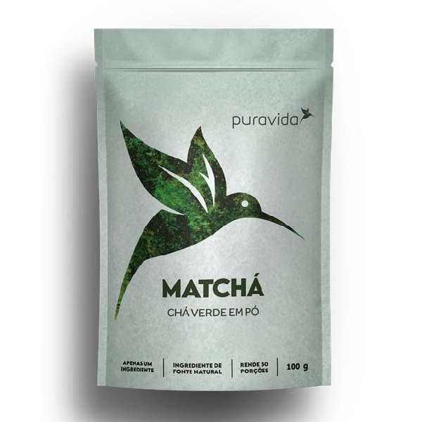 Chá Verde Pura Vida Matchá Orgânico 100g 1 UN