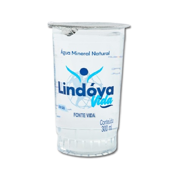 Agua Mineral Lindoya Vida sem Gás Copo 300ml CX C/48 UN