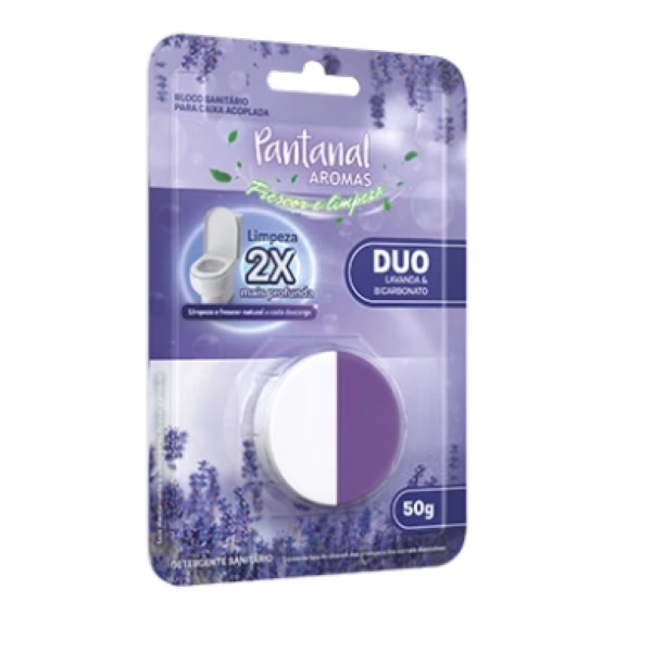 Pedra Sanitária Pantanal Lavanda Duo Bicarbonato 1 UN