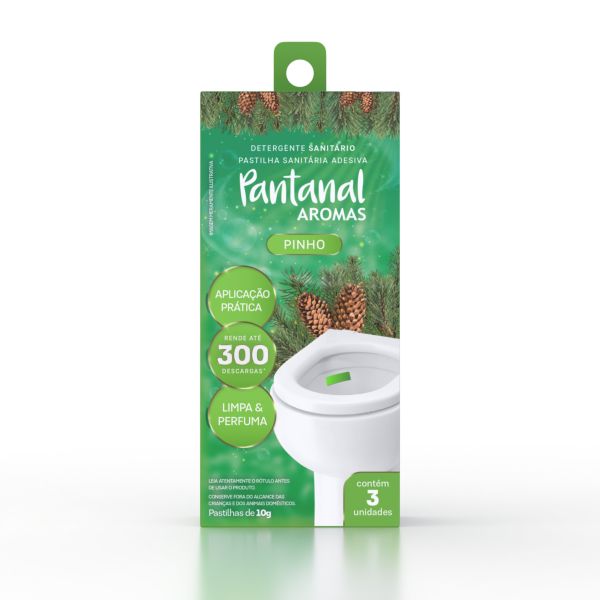 Pastilha Sanitaria Pantanal Adesiva Pinho 1 UN