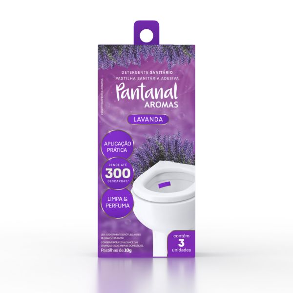 Pastilha Sanitaria Pantanal Adesiva Lavanda 1 UN