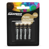 Pilha Alcalina Maxprint Palito AAA PCT C/4 UN