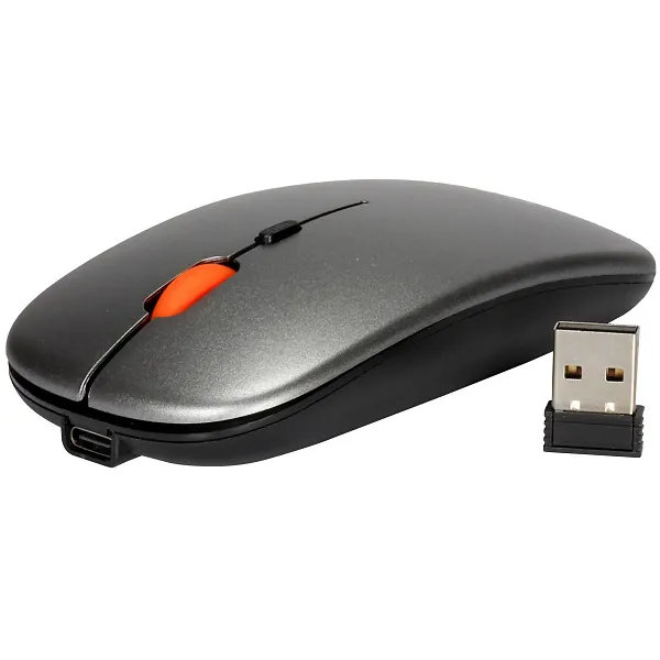 Mouse Sem fio OEX Bluetooth 5.2 2.4GHZ Nano Receptor USB 2.0 MS603 Cin