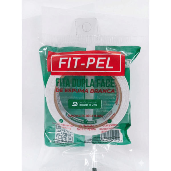 Fita Dupla Face File Pel Espuma 18x2m 1 UN
