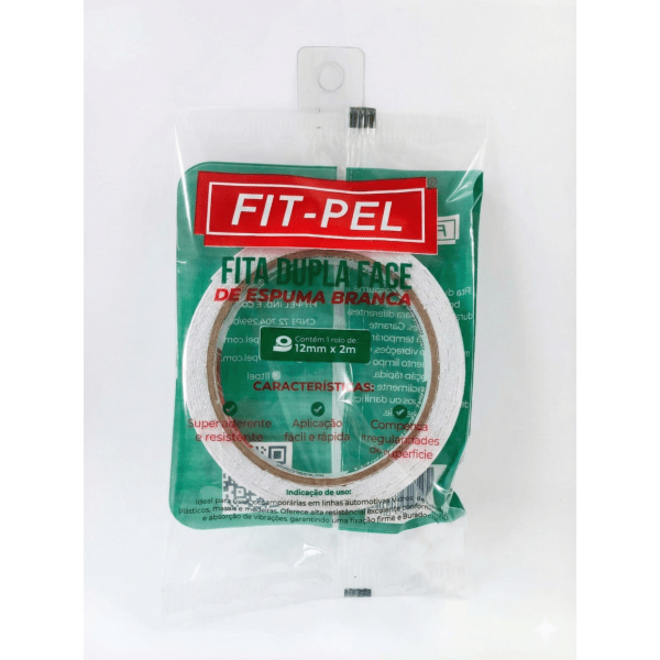 Fita Dupla Face Fit Pel Espuma 12x2 m 1 UN
