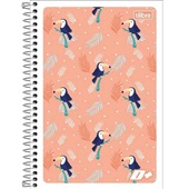 Caderno Espiral Tilibra 1/4 Capa Flexível Feminino 4 96 FL 1 UN