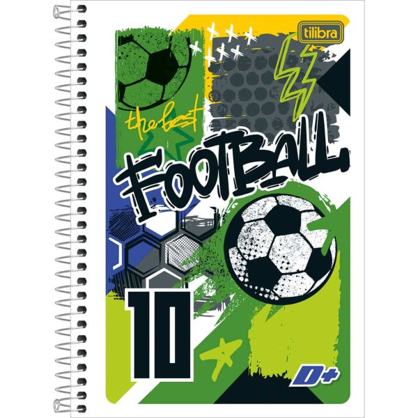 Caderno 1/4 Tilibra Espiral Capa Flexível 140X200mm D+ Masculino B 96