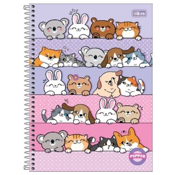 Caderno Universitário Tilibra 1 Matéria Capa Dura 200x275mm Pepper Fem